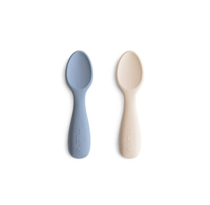 Silicone Toddler Starter Spoons (Tradewinds/Sifting Sand)
