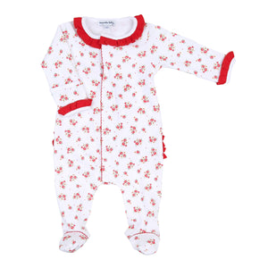 Holiday Annalise's Printed Ruffle Footie