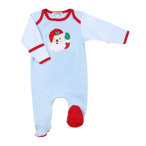 Winking Santa Appliqué Footie