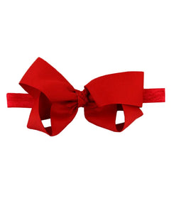Rufflebutts Headband Bow (Red)