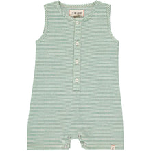Load image into Gallery viewer, Sandy Playsuit Green/Cream Stripe