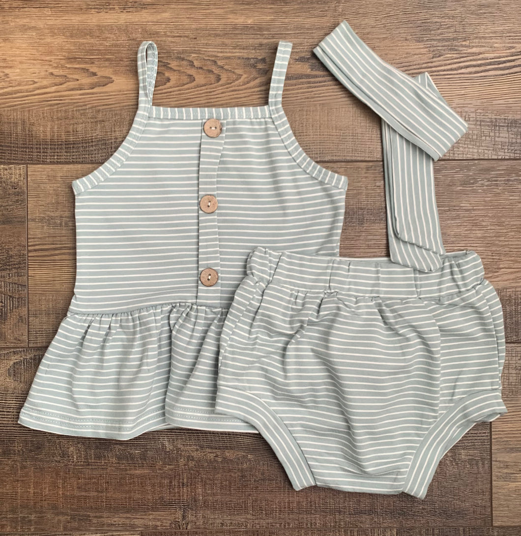 3pc Striped Set