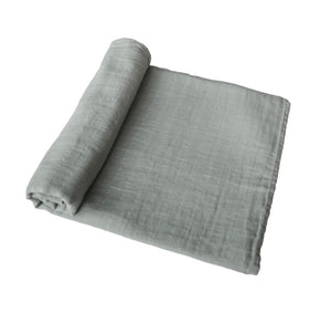 Muslin Swaddle Blanket Organic Cotton (Sage)