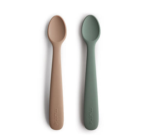 Silicone Feeding Spoons (Dried Thyme/Natural)