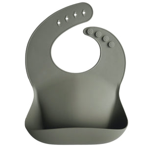 Silicone Baby Bib (Silver Sage)