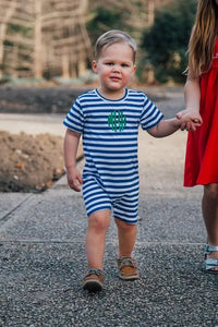 Boys Blue Striped Jon Jon