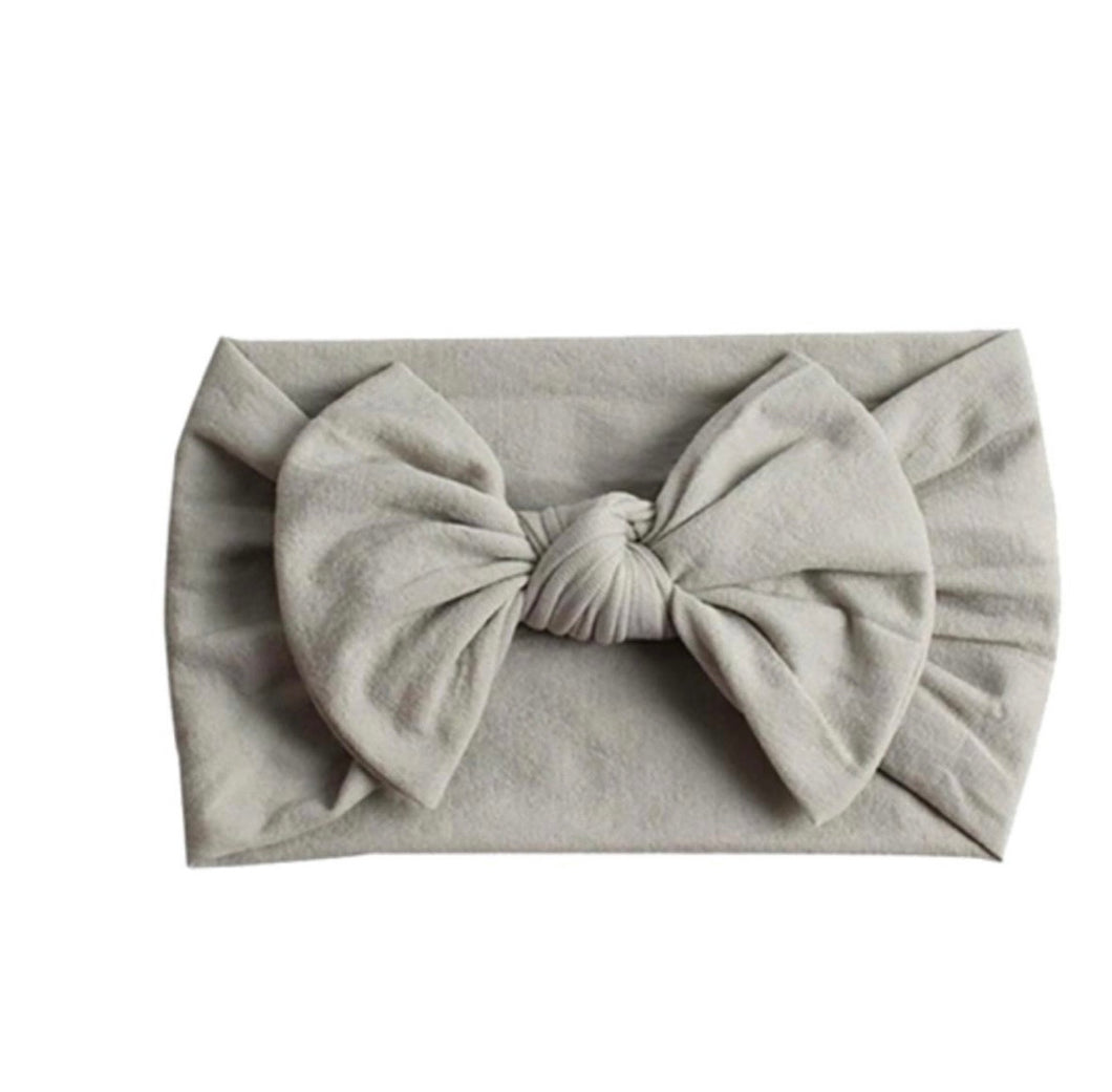 Grey Wide Nylon Headband