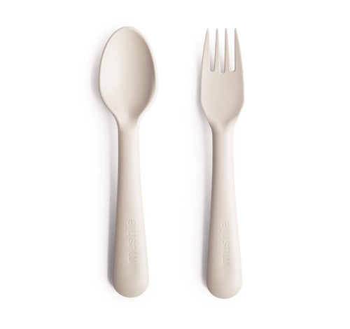 FORK AND SPOON SET (Ivory)