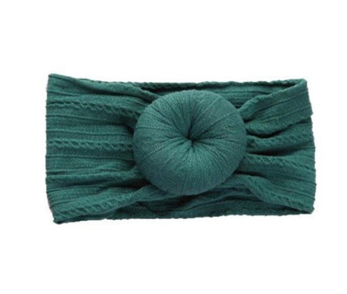 Emerald Cable Knit Headband