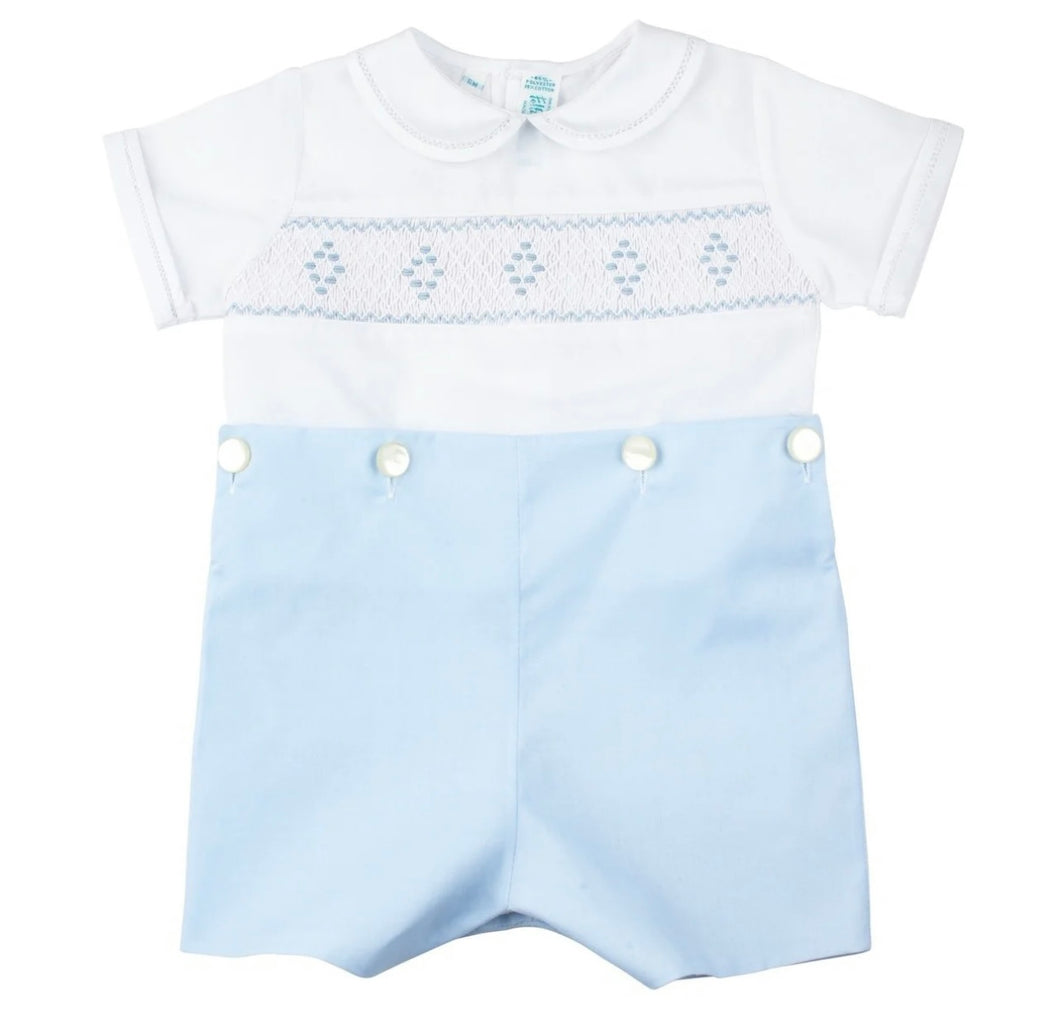 Smocked Diamond Bobby Suit