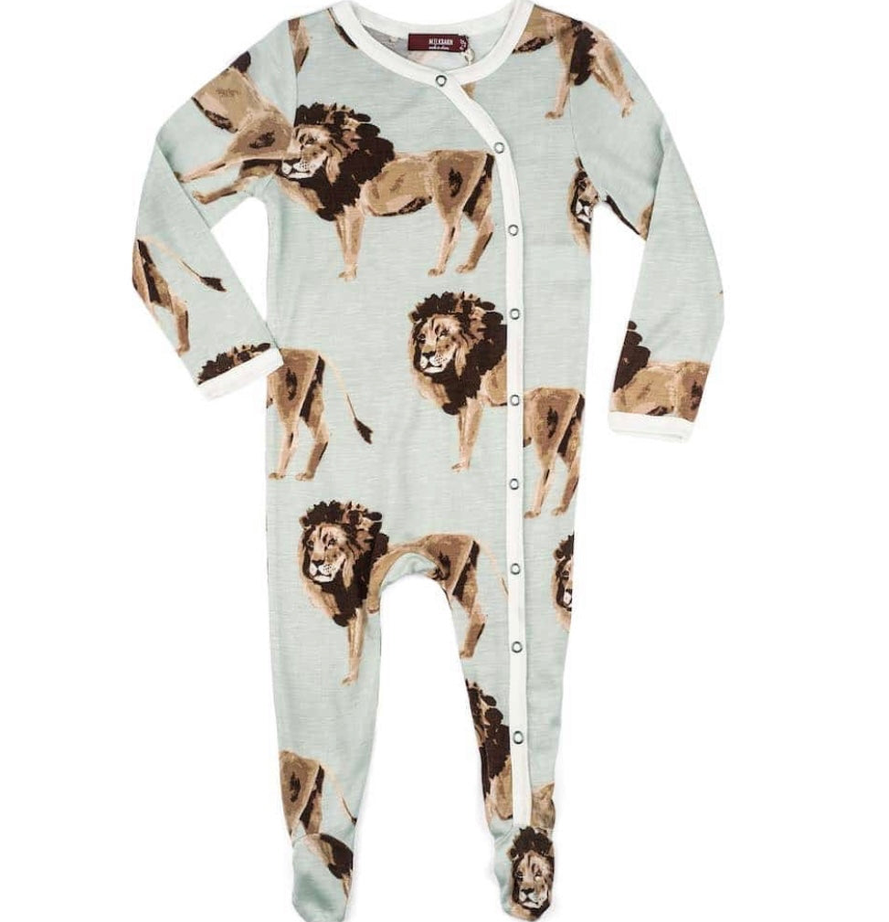 Footed Romper Lion