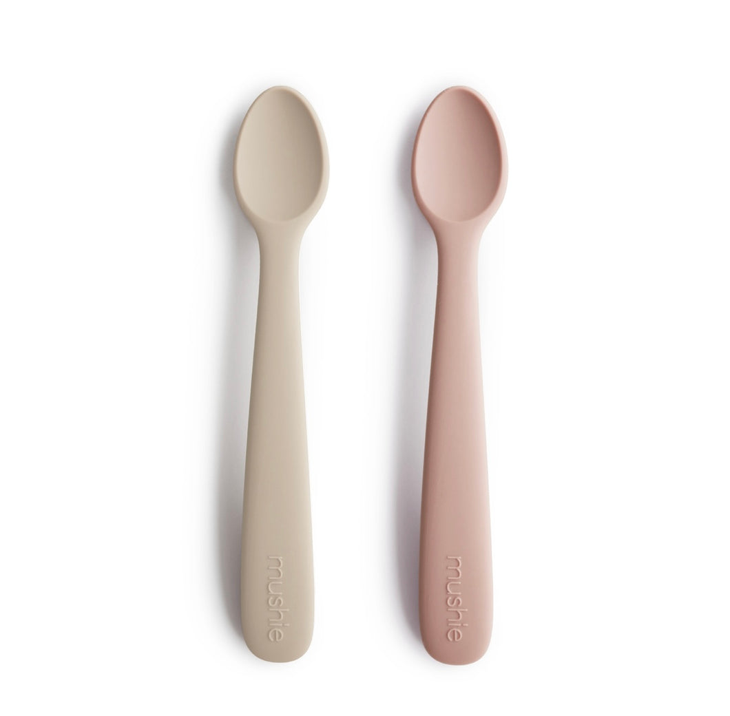 Silicone Feeding Spoons (Blush/Shifting Sand)