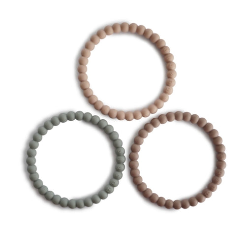 Pearl Teething Bracelet (Clary Sage/Tuscany/Desert Sand))
