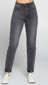 Charcoal High Waist Jeans JP1160