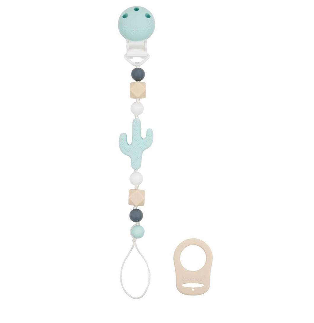 Silibeads Silicone Pacifier Clip (Cactus)