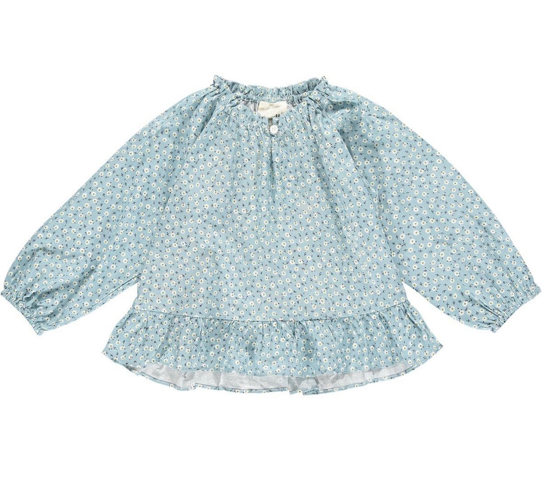 AVERY BLOUSE (Blue Floral)
