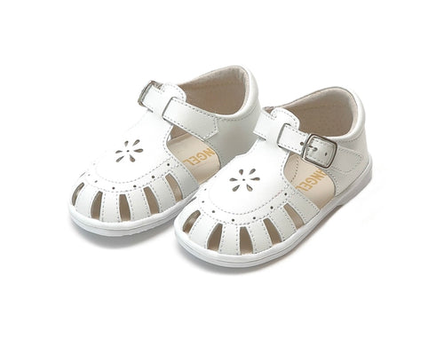 Shelby Caged Sandal (White)