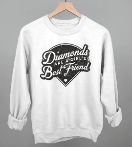Diamonds are a Girl's BF Sweatshirt